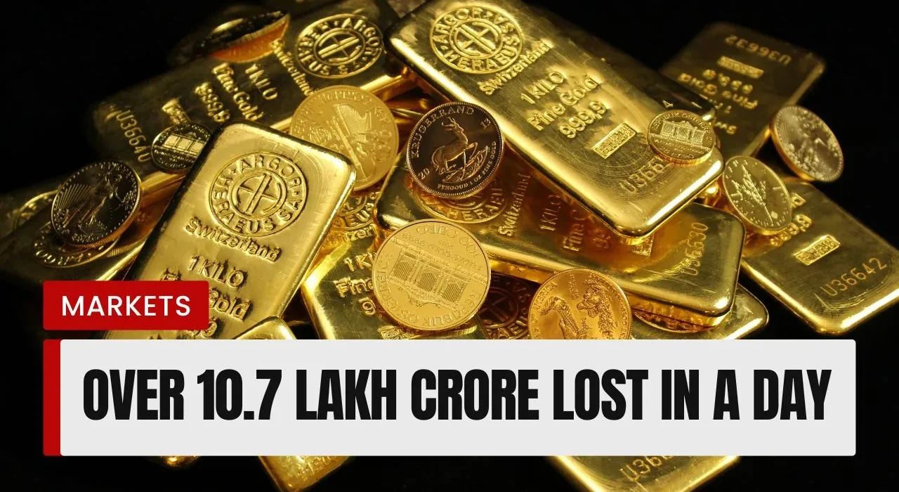 Gold price drop wipe off ₹10.7 Lakh Crore